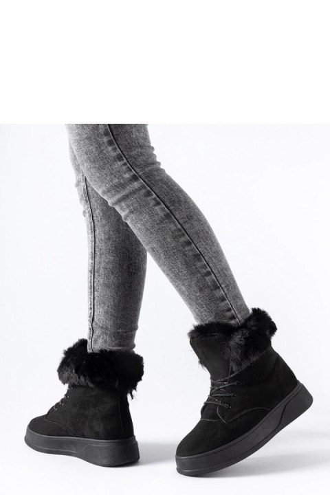 Czarne śniegowce na platformie Oliverio - Solea Solea