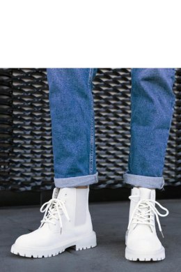 Jasnobeżowe botki trapery ocieplane Brayna - Solea Solea