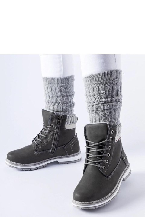 Szare ocieplane traperki Perillard - Solea Solea Szare ocieplane traperki Perillard - Solea Solea