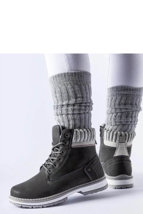 Szare ocieplane traperki Perillard - Solea Solea Szare ocieplane traperki Perillard - Solea Solea