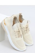 BUTY SPORTOWE SKARPETKOWE BEŻOWE G-363 BEIGE - Inello Inello