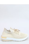 BUTY SPORTOWE SKARPETKOWE BEŻOWE G-363 BEIGE - Inello Inello