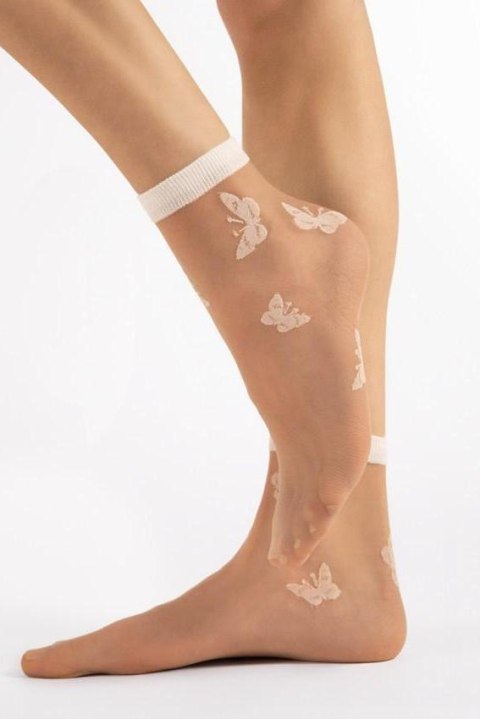 Skarpetki Model Summer 15 Den Nude/White - Fiore Fiore Skarpetki Model Summer 15 Den Nude/White - Fiore Fiore