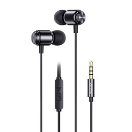 Słuchawki z mikrofonem USAMS EP-44 stereo Jack 3,5mm czarne USAMS