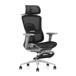 Fotel ergonomiczny ANGEL biurowy obrotowy Homer Czarno-Szary ANGEL