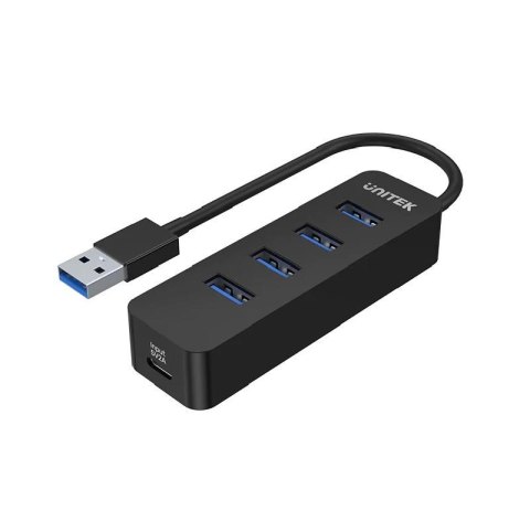 HUB USB-A Unitek H1117A 4xUSB-A 3.1, aktywny, 10W Unitek