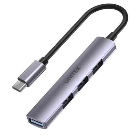 HUB USB-C Unitek H1208B 1xUSB-A 5 Gbps, 3xUSB-A 2.0 alu Unitek