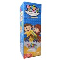 Gra Zręcznościowa Balansująca Wieża Tetris 48 Klocków 22 Karty Kolorowe LEAN Toys