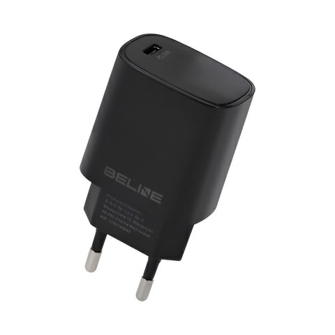 Ładowarka sieciowa Beline 20W 1xUSB-C PD 3.0 bez kabla - czarna Beline Ładowarka sieciowa Beline 20W 1xUSB-C PD 3.0 bez kabla - czarna Beline