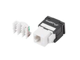Moduł Keystone Lanberg gniazdo RJ45 -> LSA beznarzędziowy UTP kat.5e 180° do puszki montażowej LANBERG