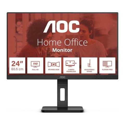 Monitor AOC 24" 24E3QAF HDMI DP VGA 2xUSB 3.0 głośniki 2x2W AOC Monitor AOC 24" 24E3QAF HDMI DP VGA 2xUSB 3.0 głośniki 2x2W AOC