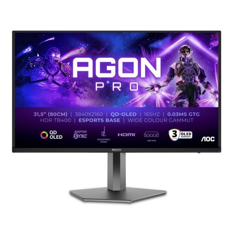 Monitor AOC 31,5" AGON PRO AG326UD 2xHDMI DP głośniki AOC
