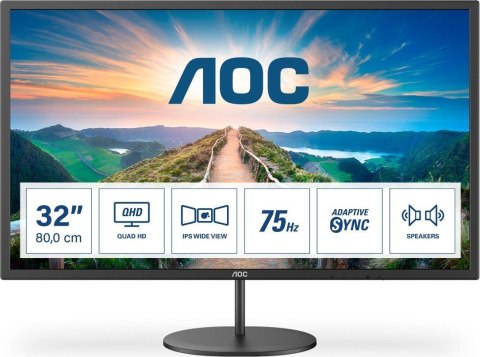 Monitor AOC 31,5" Q32V4 HDMI DP głośniki AOC Monitor AOC 31,5" Q32V4 HDMI DP głośniki AOC