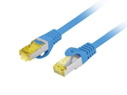Patchcord Lanberg FTP kat.6A 1.5m LSZH CU fluke passed niebieski LANBERG