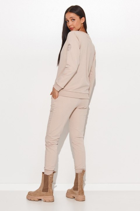 Spodnie Komplet Model NU379 Light Beige - Numinou Numinou Spodnie Komplet Model NU379 Light Beige - Numinou Numinou
