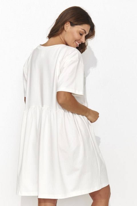 Sukienka Model NU470 Śmietana - Numinou Numinou Sukienka Model NU470 Śmietana - Numinou Numinou