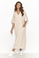 Sukienka Model NU473 Light Beige - Numinou Numinou Sukienka Model NU473 Light Beige - Numinou Numinou