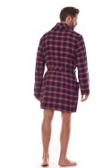 Szlafrok Męski Model Ben BJ Short 2470 Dark Blue - L&L collection L&L collection