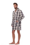 Szlafrok Męski Model Ben BJ Short 2470 Grafit - L&L collection L&L collection