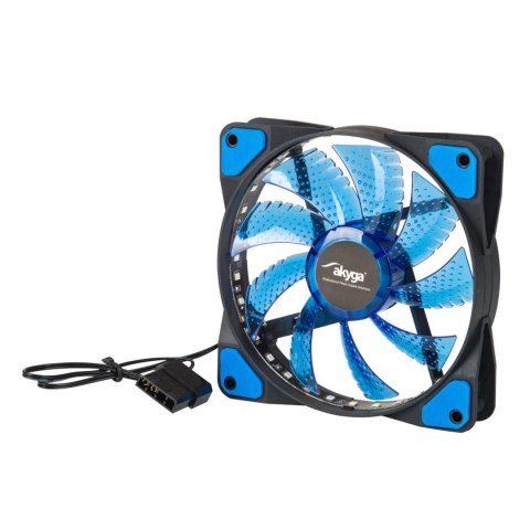 Wentylator systemowy Akyga AW-12E-BL 120mm 33 LED niebieski Molex AKYGA