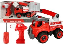 Wóz Strażacki Do Rozkręcania Drabina + Narzędzia LEAN Toys