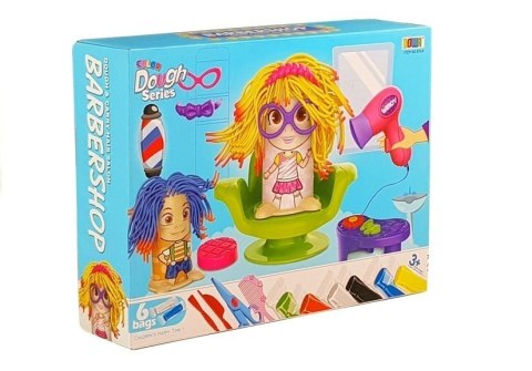 Zestaw Ciastolina Fryzjer Wyciskarka do Włosów LEAN Toys Zestaw Ciastolina Fryzjer Wyciskarka do Włosów LEAN Toys