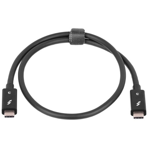 Kabel USB Akyga AK-USB-33 USB type C Thunderbolt 3 (m) / USB type C Thunderbolt 3 (m) ver. 3.1 0,5m czarny AKYGA Kabel USB Akyga AK-USB-33 USB type C Thunderbolt 3 (m) / USB type C Thunderbolt 3 (m) ver. 3.1 0,5m czarny AKYGA