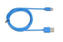 Kabel USB iBOX IKUMTCB TYP-C, 1m, 3A Niebieski IBOX