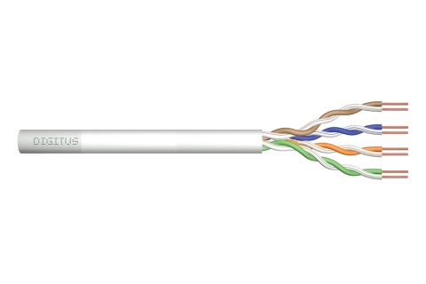 Kabel teleinformatyczny instalacyjny DIGITUS kat.5e, U/UTP, Eca, drut, AWG 24/1, PVC, 305m, szary, karton Digitus Kabel teleinformatyczny instalacyjny DIGITUS kat.5e, U/UTP, Eca, drut, AWG 24/1, PVC, 305m, szary, karton Digitus
