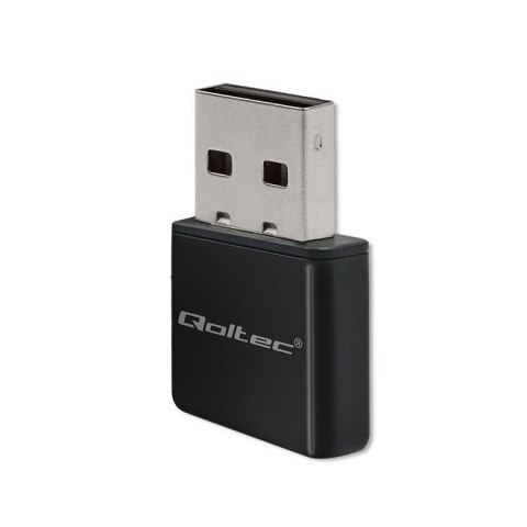 Karta sieciowa Qoltec Bezprzewodowy Ultra szybki mini adapter NANO WiFi | Standard N | USB 2.0 | 300Mbps Qoltec