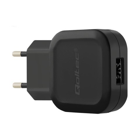 Ładowarka sieciowa Qoltec 12W 5V 2,4A USB+kabel USB typC Qoltec