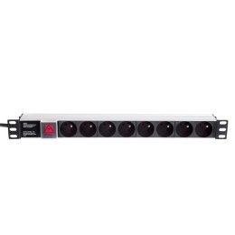 Listwa zasilająca PDU Netrack 19'' 1U, 230V/16A, 8xE, ALU NETRACK