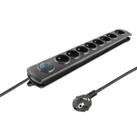 Listwa zasilająca antyprzepięciowa Qoltec 8 gniazd 1,8m Qoltec