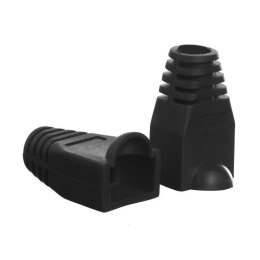 Osłonka na wtyk RJ45 8p czarna (100 szt) Netrack NETRACK