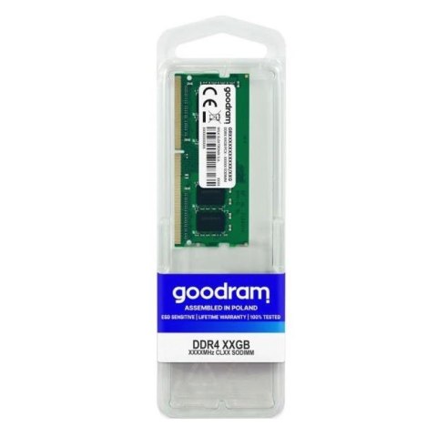 Pamięć SODIMM DDR4 GOODRAM 16GB 3200MHz CL22 Goodram Pamięć SODIMM DDR4 GOODRAM 16GB 3200MHz CL22 Goodram