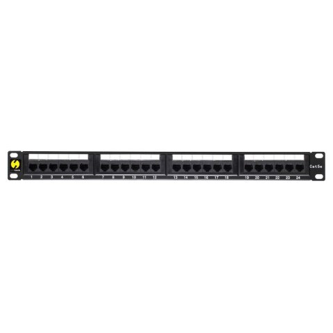 Patch panel 19'' Netrack 1U, 24-porty kat. 5e UTP, z półką NETRACK Patch panel 19'' Netrack 1U, 24-porty kat. 5e UTP, z półką NETRACK