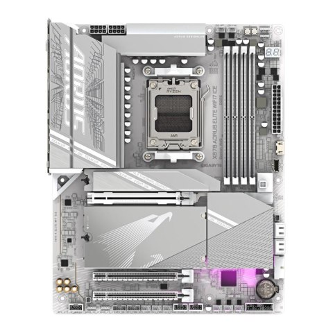 Płyta Gigabyte X870 AORUS ELITE WIFI7 ICE /AMD X870/DDR5/SATA3/M.2/USB4/PCIe5.0/WiFi/BT/AM5/ATX Gigabyte