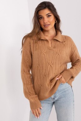 Sweter Damski Model AT-SW-2349-2.27 Camel - AT AT