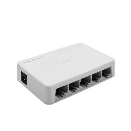 Switch niezarządzalny Qoltec przełącznik sieciowy 5 x port RJ45 | 1000Mbps | Fast Ethernet | LAN Qoltec