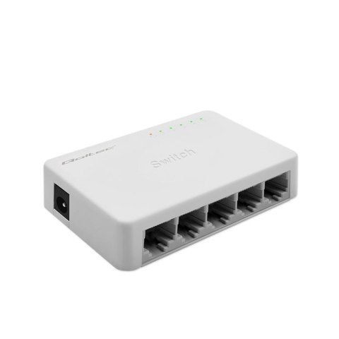 Switch niezarządzalny Qoltec przełącznik sieciowy 5 x port RJ45 | 1000Mbps | Fast Ethernet | LAN Qoltec