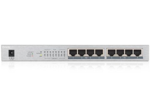 Switch niezarządzalny Zyxel GS1008HP 8x10/100/1000 PoE+ RJ45 ZYXEL