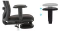 Fotel ergonomiczny ANGEL biurowy obrotowy eurOpa plus z podnóżkiem ANGEL
