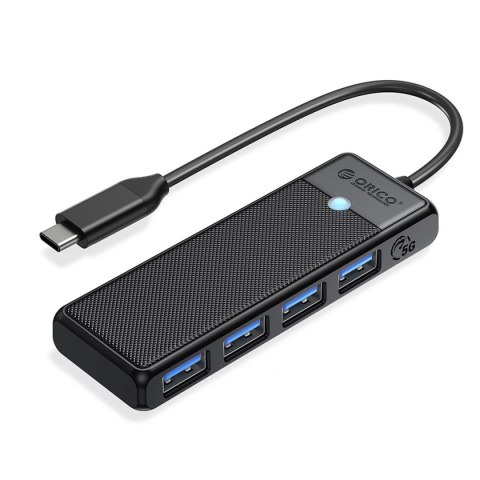 HUB USB-C Orico PAPW4A-C3-015-BK-EP 4 x USB-A 3.0 5Gbps, czarny ORICO