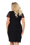 Koszulka nocna Koszulka Model Ivana Plus Black - Donna Donna Koszulka nocna Koszulka Model Ivana Plus Black - Donna Donna
