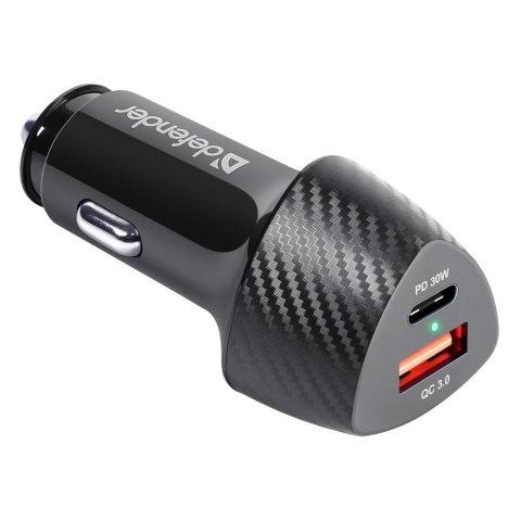 Ładowarka samochodowa Defender UCA-92 USBx1 USB-Cx1 QC, PD power delivery Defender