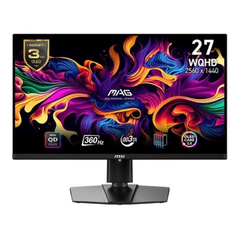 Monitor MSI 27" MAG 271QPX QD-OLED 2xHDMI DP USB-C MSI Monitor MSI 27" MAG 271QPX QD-OLED 2xHDMI DP USB-C MSI