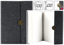 Notes Biurowy Na Magnes Notatnik W Linie A5 Z Obiciem Czarny LEAN