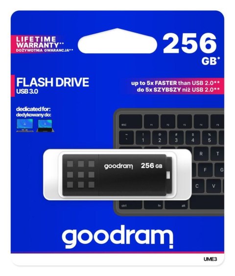 Pendrive GOODRAM 256GB UME3 USB 3.2 Gen 1 Black Goodram