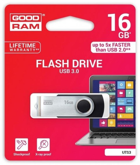 Pendrive GOODRAM Twister 16GB USB 3.2 Gen 1 Black Goodram