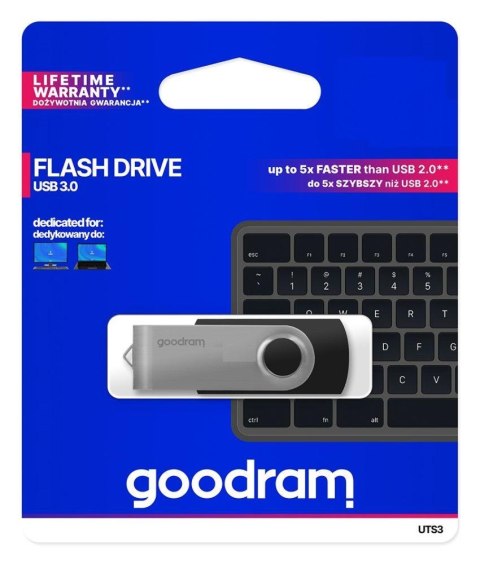 Pendrive GOODRAM UTS3 64GB USB 3.2 Gen 1 Black Goodram